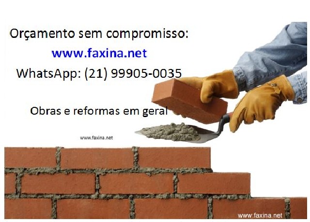 Pedreiro para reforma e construção